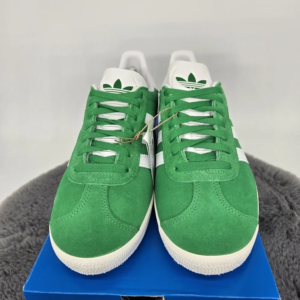 New adidas Originals Gazelle Green White Men's Shoes Size 10